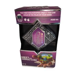 Merge Cube Hold Holograms in Your Hand Virtual Game Toy IOS Android Tablet NIB